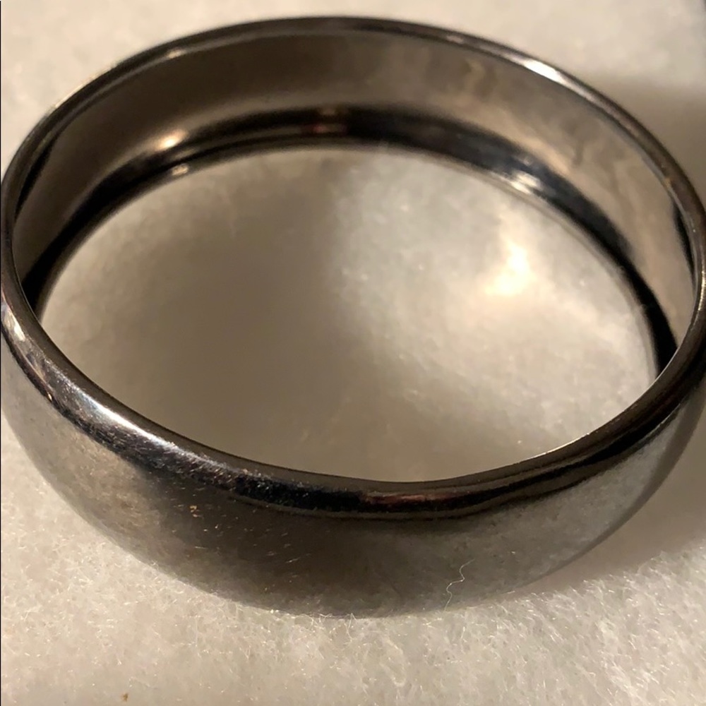 Estate gunmetal silver in color bracelet
